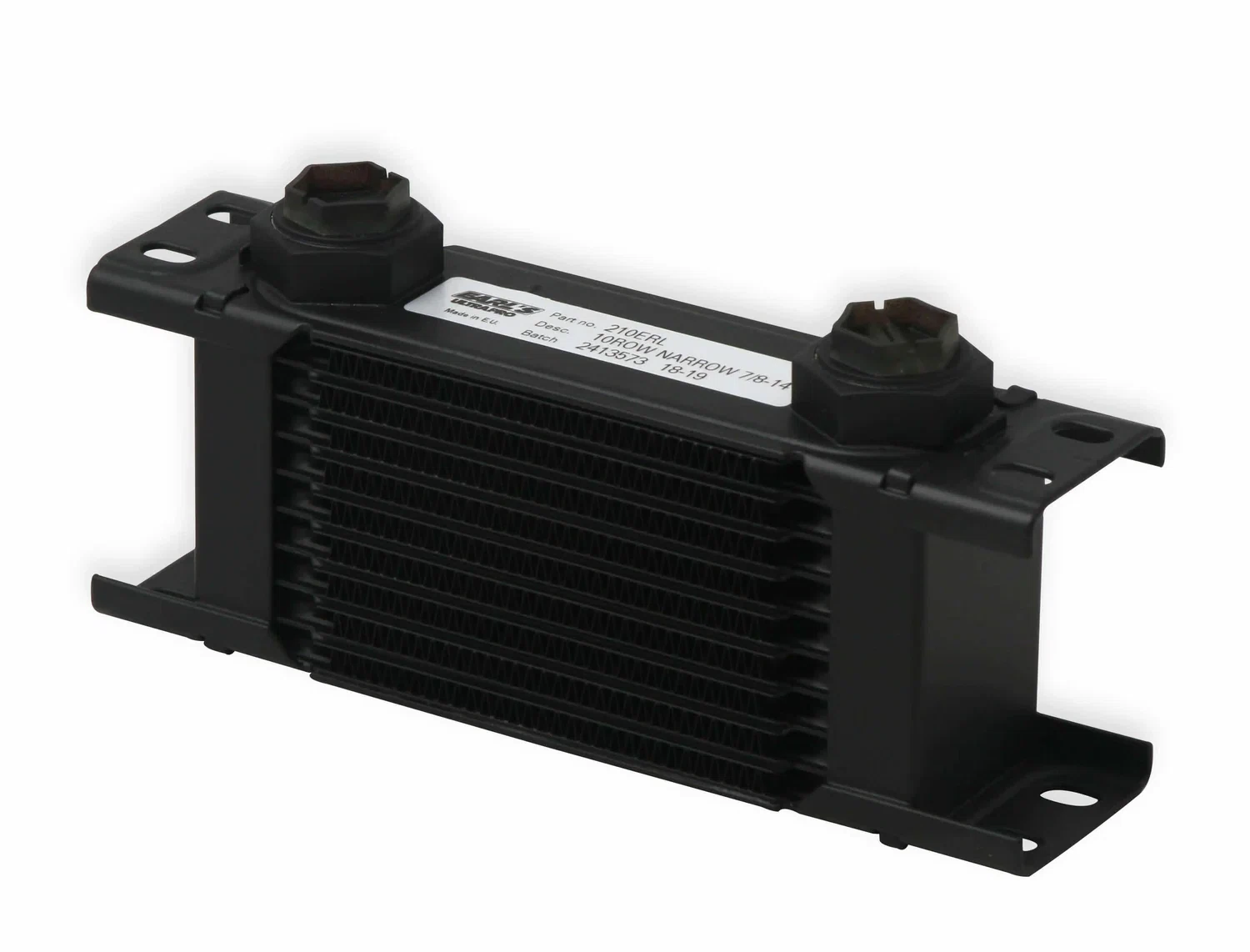Earls UltraPro Oil Cooler 10 RowsNarrow Cooler10 O-Ring Boss Female Ports-210ERL